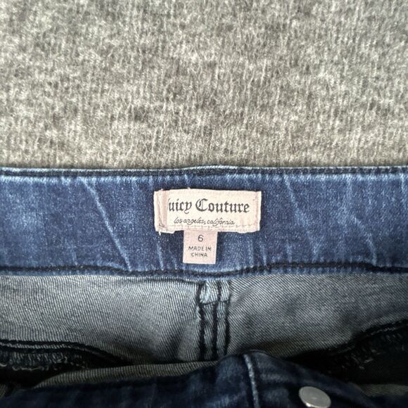 Juicy Couture Pull On Denim Leggings Womens Sz 6 28x29 Skinny Jeggings Mid Rise - Picture 5 of 11